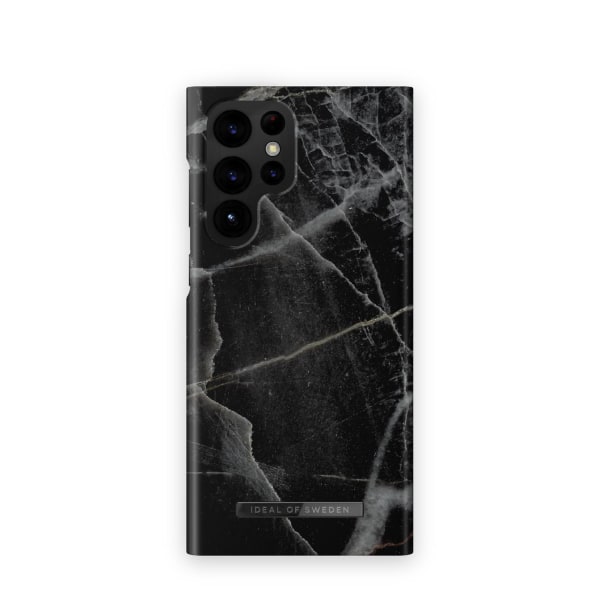 Printed Case Galaxy S22U Black Thunder Marble