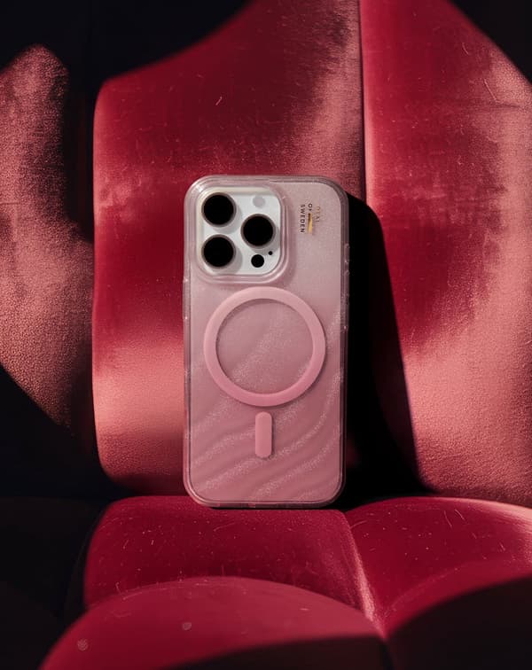Clear Case MagSafe iPhone 13 / 14 / 15 / 16e / 17e Rose Blush Pink