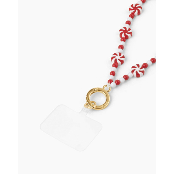 Phone Wristlet Strap Candy Cane