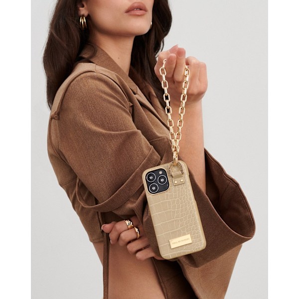 Atelier Case iPhone 13 Warm Beige Croco Beige