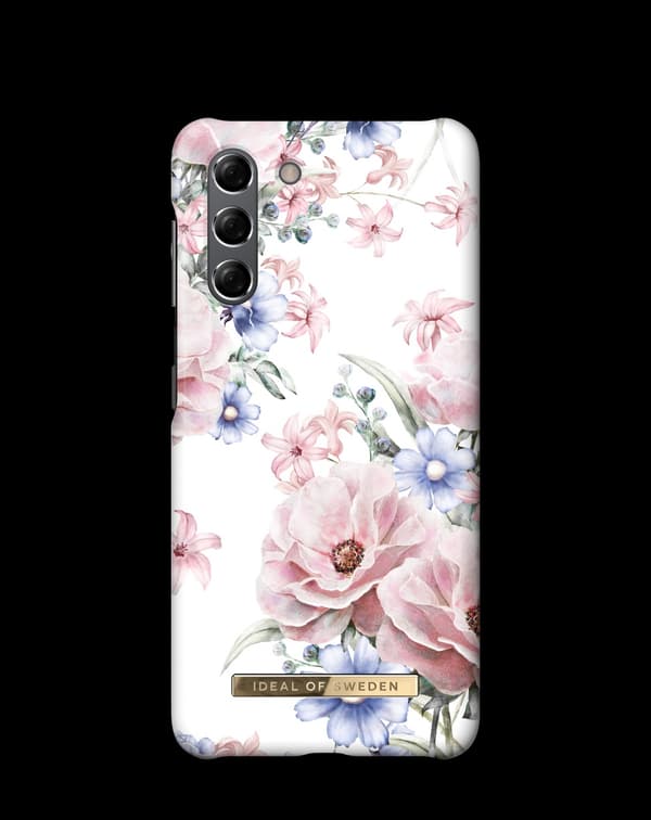 Printed Case Galaxy S21 Floral Romance White
