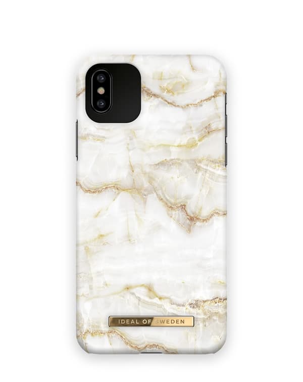 Printed Case iPhone 11 Pro Max / XS Max Golden Pearl Marble White