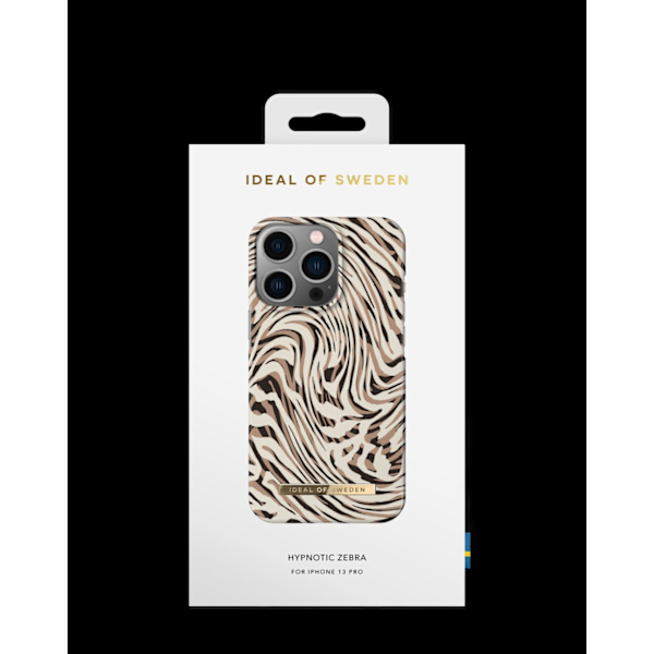 Printed Case iPhone 13 Pro Hypnotic Zebra Beige