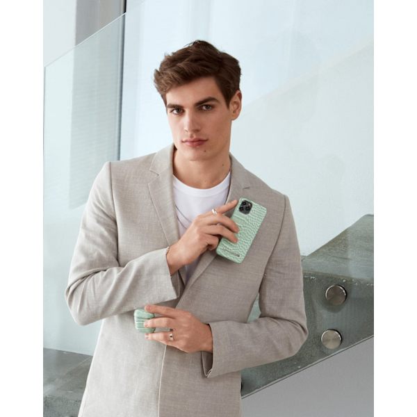 Atelier Case iPhone 12 Pro Max Mint Croco Green