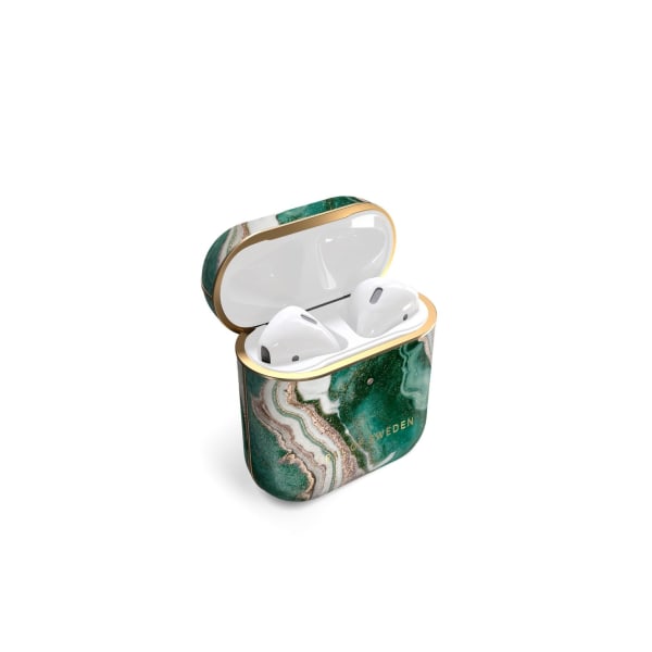 Fashion AirPods Case Golden Jade Marble