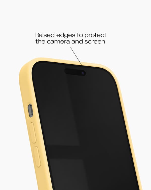 Silicone Case MagSafe iPhone 13 / 14 / 15 / 16e / 17e Soft Lemon Gul