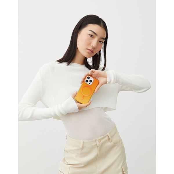 Clear Case MagSafe iPhone 13 / 14 / 15 / 16e Orange Spritz