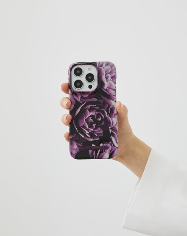 Printed Case iPhone 15 Pro Deep Purple Bloom Lila