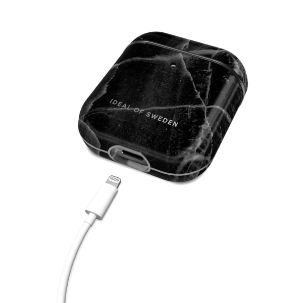 Fashion AirPods Case Black Thunder Marble