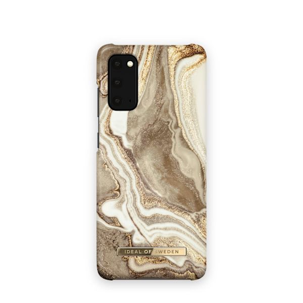 Printed Case Galaxy S20 Golden Sand Marble