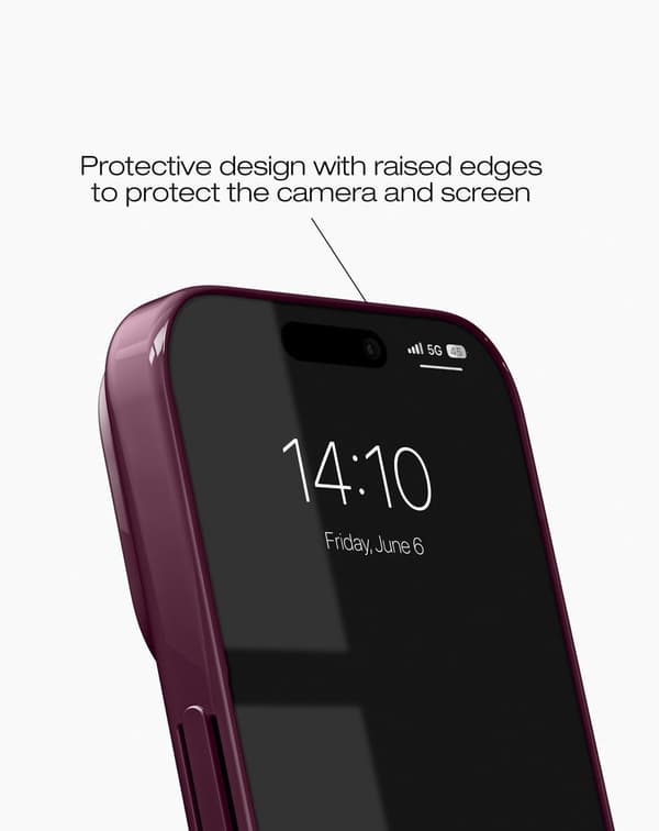 Slim Case MagSafe iPhone 15 Pro Glossy Cherry Röd