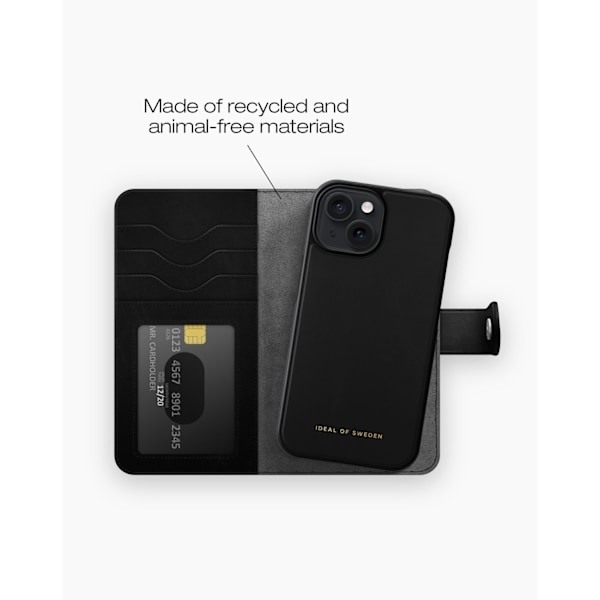 Magnet Wallet+ MagSafe iPhone 15 Black Svart