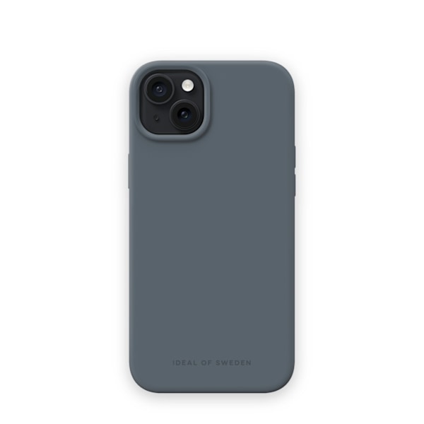 Silicone Case MagSafe iPhone 15 Plus Midnight Blue Blå