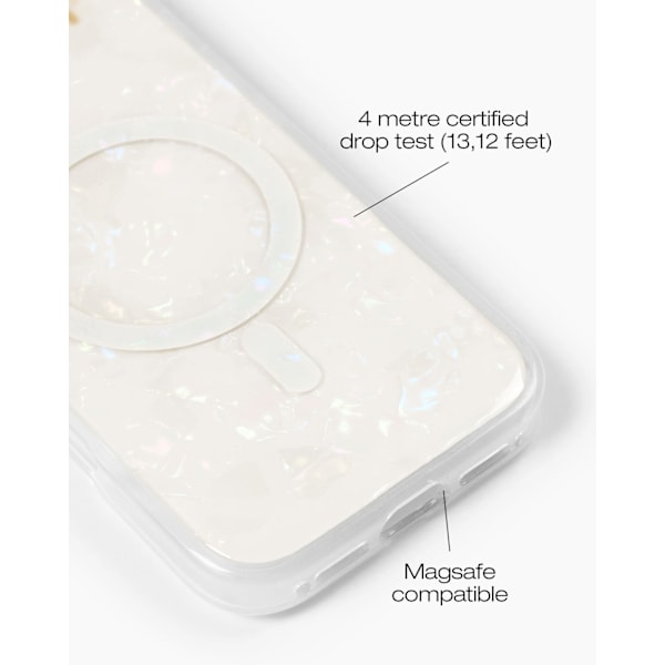 Pearlised Case MagSafe iPhone 16 Plus White