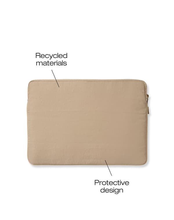 Essential Laptop Sleeve 16\" Beige