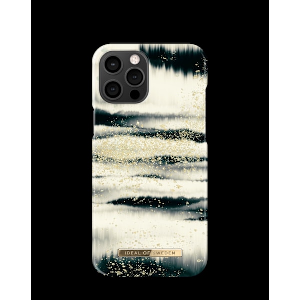 Printed Case iPhone 12 Pro Max Golden Tie Dye White