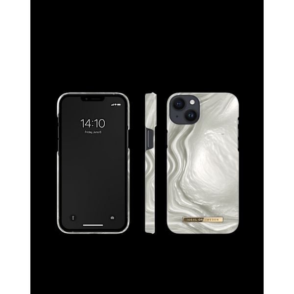 Printed Case MagSafe iPhone 14 Plus Luminous Pearl Silver