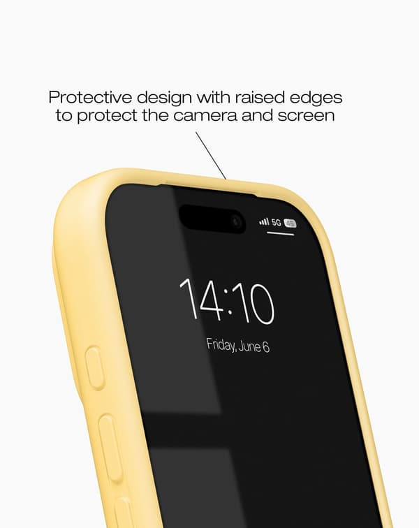 Silicone Case MagSafe iPhone 17 Pro Max Soft Lemon Yellow