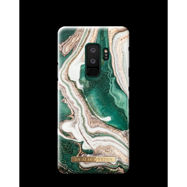 Printed Case Galaxy S9 Plus Golden Jade Marble
