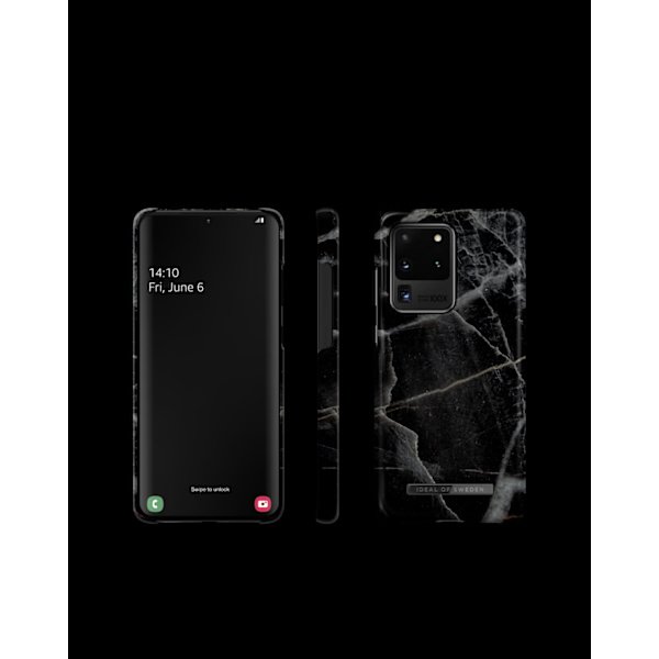 Printed Case Galaxy S20 Ultra Black Thunder Marble Black