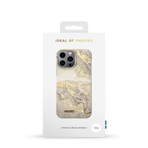 Printed Case iPhone 12 Pro Max / 13 Pro Max Sparkle Greige Marble
