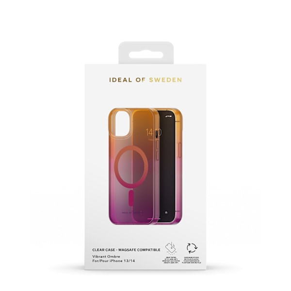 Clear Case MagSafe iPhone 13 / 14 Vibrant Ombre MultiColor