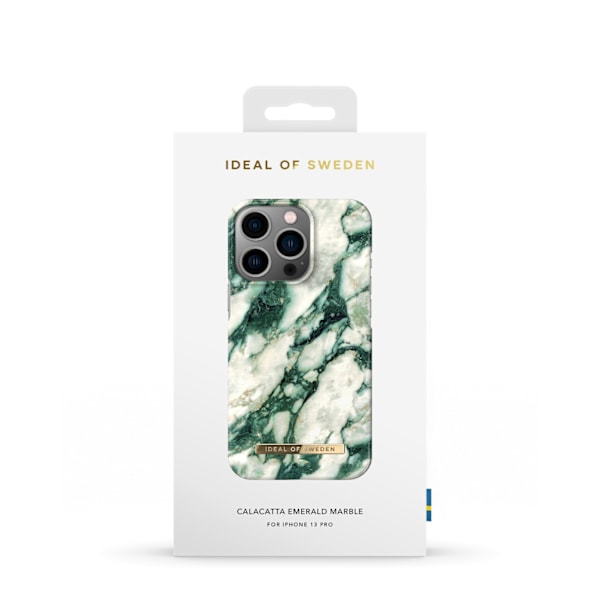 Printed Case iPhone 13 Pro Calacatta Emerald Marble Green