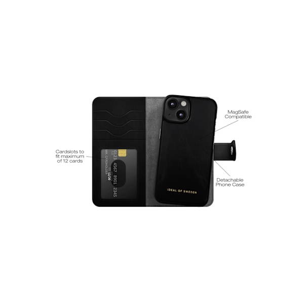 Magnet Wallet+ MagSafe iPhone 13 / 14 / 16e Black Black