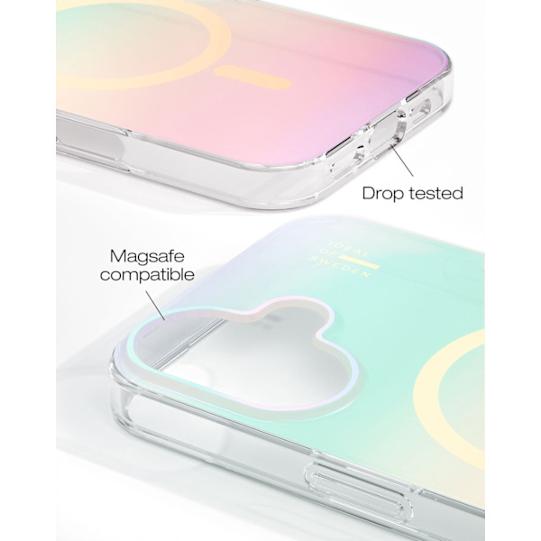 Clear Case MagSafe iPhone 16 Shimmer multifärg