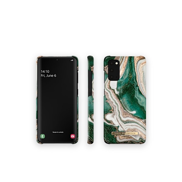 Printed Case Galaxy S20 Golden Jade Marble