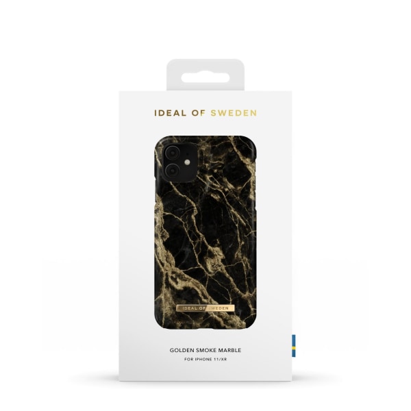 Fashion Case iPhone 11/XR Golden Smoke Marble