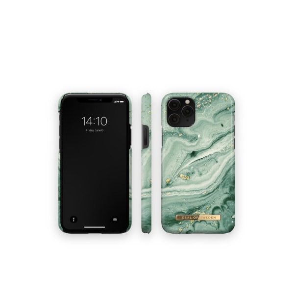 Fashion Case iPhone 11P/XS/X Mint Swirl Marble