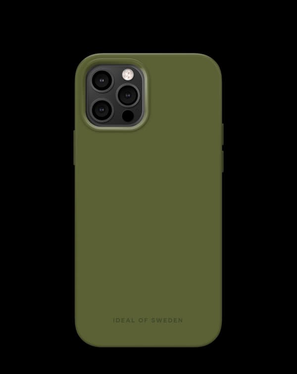 Silicone Case iPhone 12 / 12 Pro Khaki Green