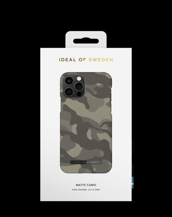 Printed Case iPhone 12 / 12 Pro Matte Camo Green
