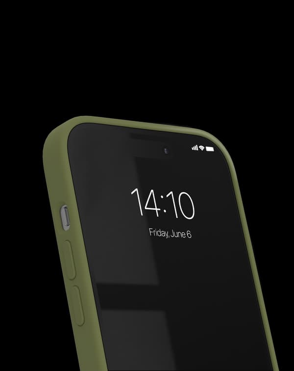Silicone Case iPhone 14 Pro Khaki Green