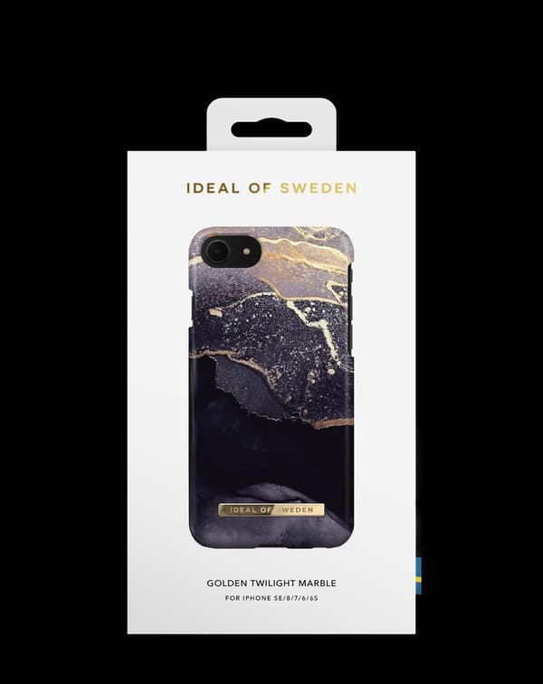 Printed Case iPhone 8 / 7 / 6 / 6S / SE Golden Twilight Black