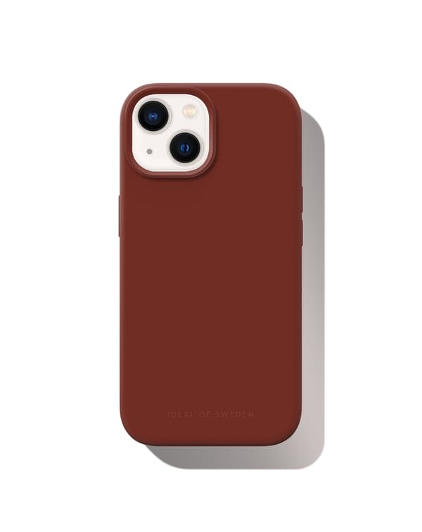 Silicone Case MagSafe iPhone 13 / 14 / 15 / Dark Amber Brown
