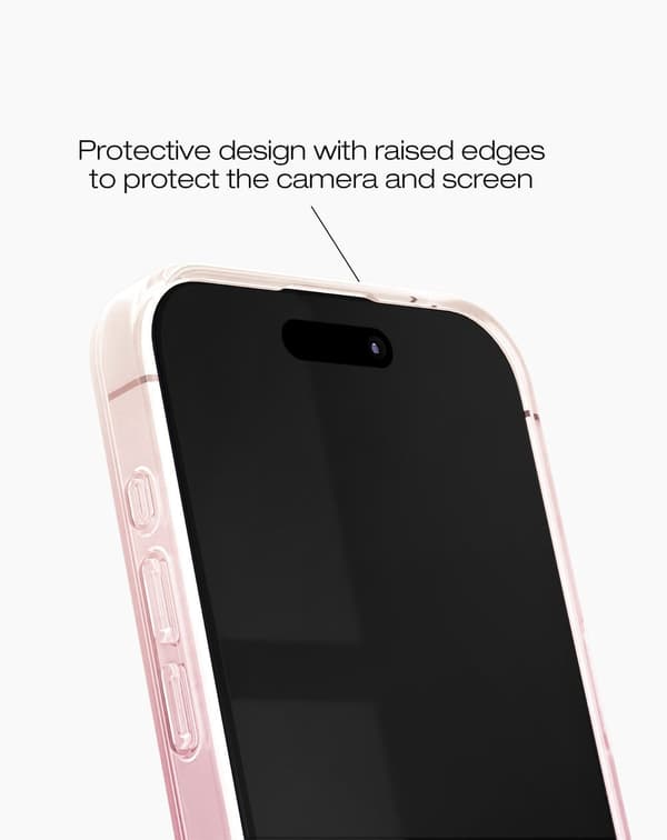 Clear Case MagSafe iPhone 15 Pro Max Rose Blush Gold