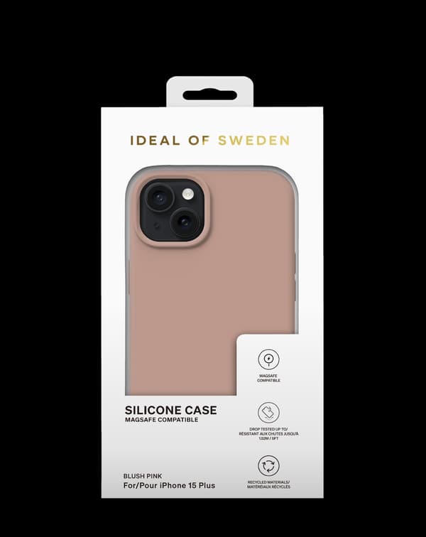 Silicone Case MagSafe iPhone 15 Plus Blush Pink Pink