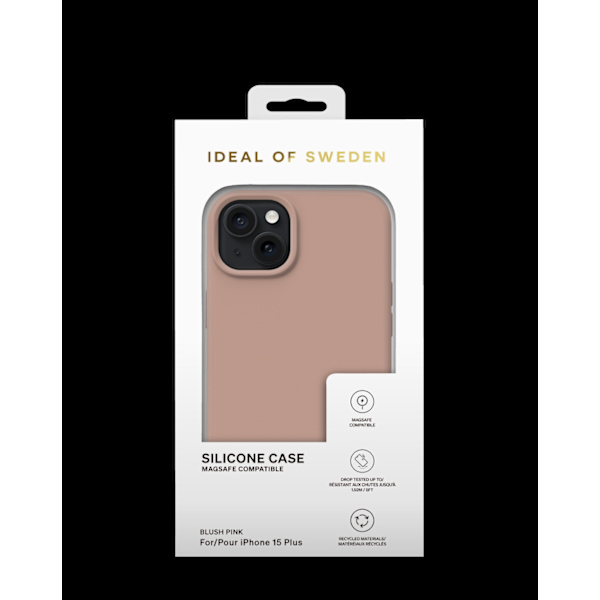 Silicone Case MagSafe iPhone 15 Plus Blush Pink Rosa
