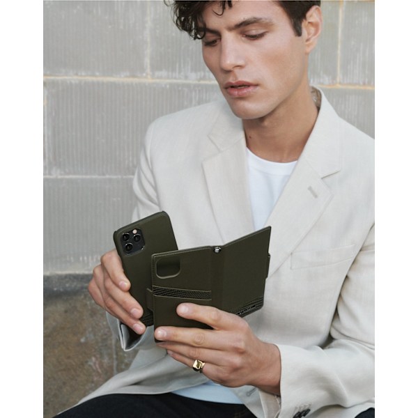 Unity Wallet iPhone 13 Mini Metal Woods Green