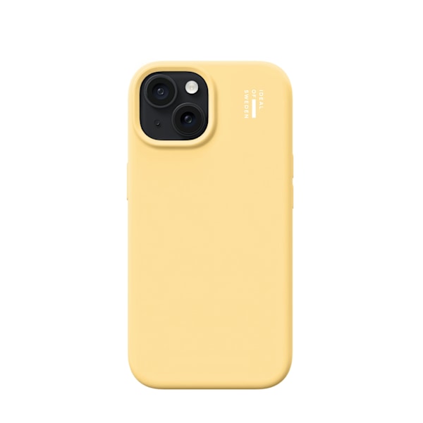 Silicone Case MagSafe iPhone 13 / 14 / 15 / 16e Soft Lemon Yellow