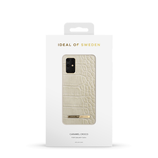 Atelier Case Galaxy S20 Plus Caramel Croco Brown