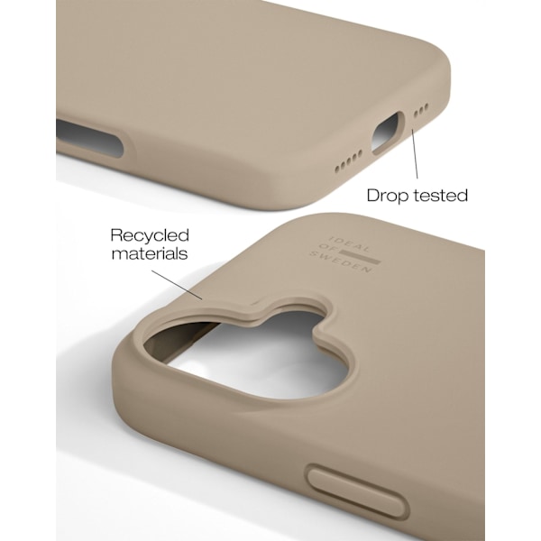 Silicone Case iPhone 16 Plus Beige
