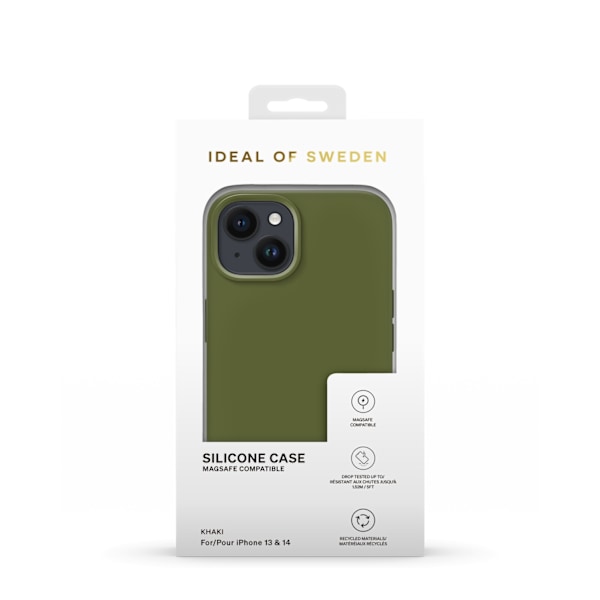 Silicone Case MagSafe iPhone 13 / 14 Khaki Green