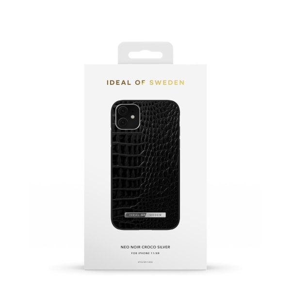 Atelier Case iPhone 11/XR Neo Noir Croco Silver