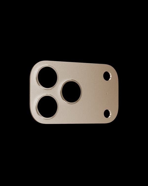 Camera Lens Protector 3D iPhone 17 Pro Max Aluminium Gold Gold