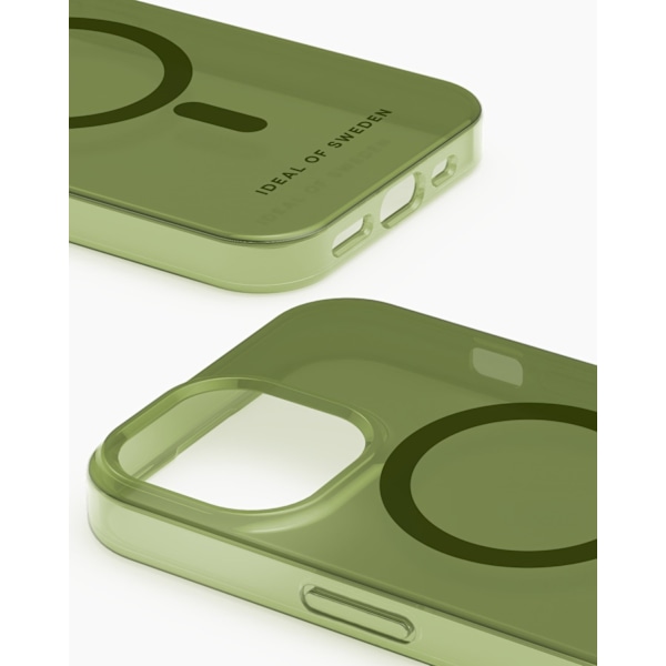 Clear Case MagSafe iPhone 13 / 14 / 15 / 16e Khaki Green
