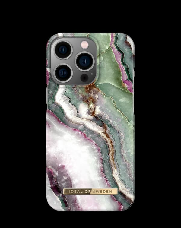 Printed Case iPhone 13 Pro Northern Lights Green