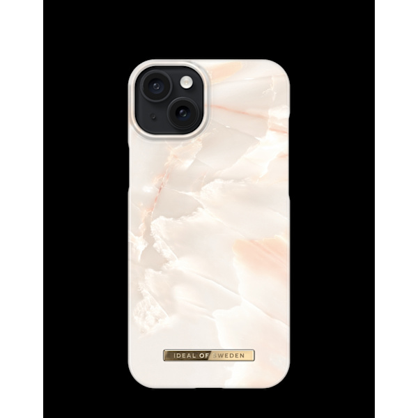 Printed Case iPhone 15 Plus Rose Pearl Marble Rosa